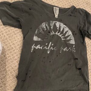 We the Free distressed tshirt, longer in the back